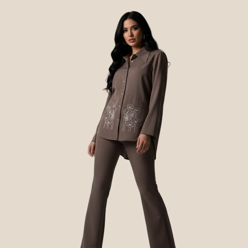 قميص نقشة زهور