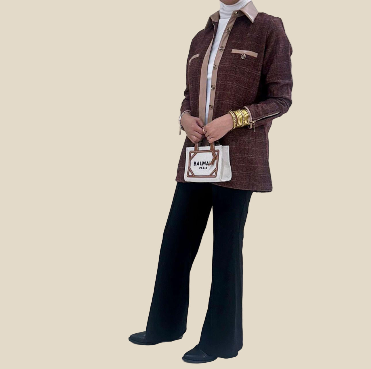 جاكيت لمسة تويد