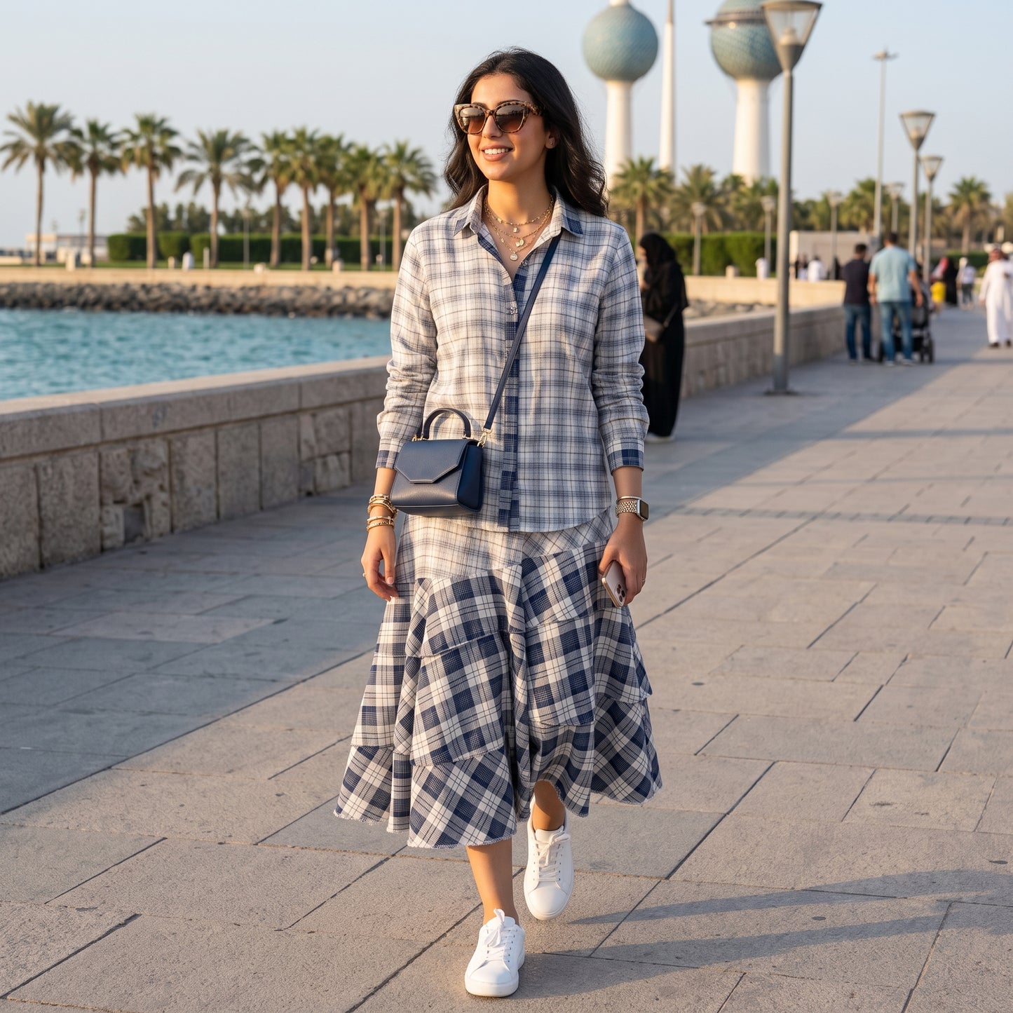 The Ghalia Plaid Chic Set