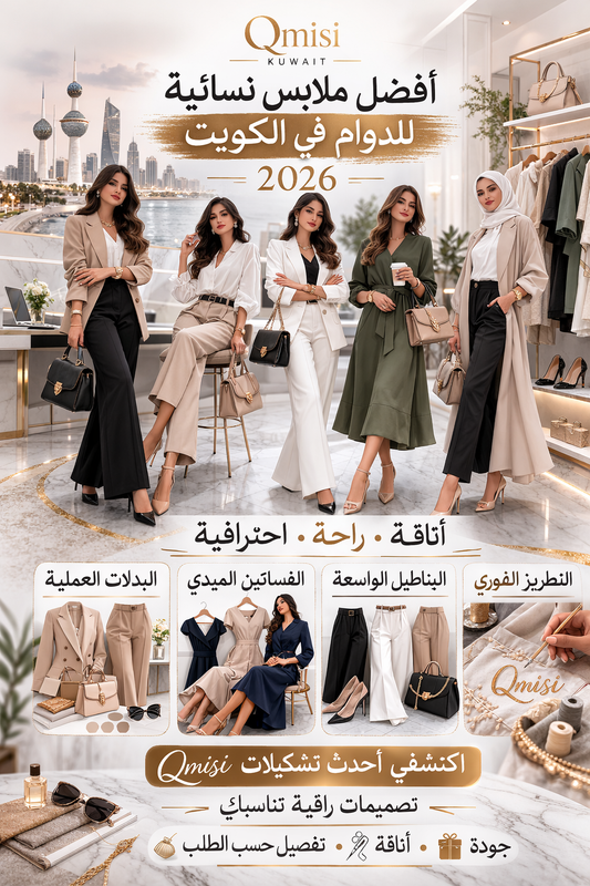 أفضل تصاميم الملابس النسائية الرائجة في الكويت 2026