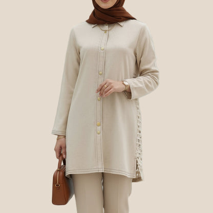 طقم الكاجوال  بتفاصيل عصرية