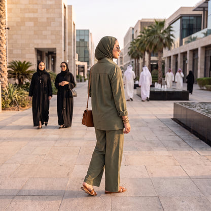 Olive Casual Comfort Set