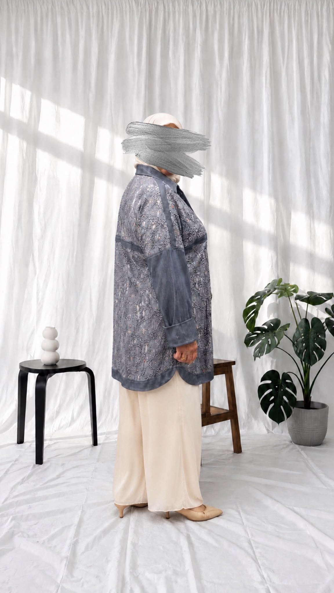 Lace Panel Blazer