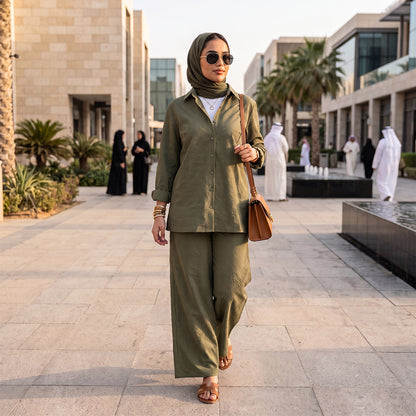 Olive Casual Comfort Set