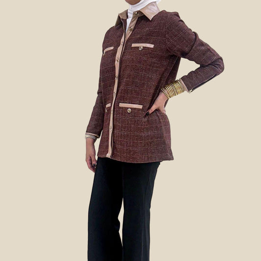 جاكيت لمسة تويد