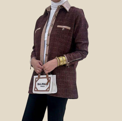 جاكيت لمسة تويد