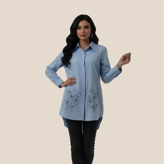 قميص نقشة زهور