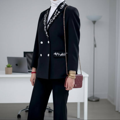 جاكيت رسمي نسائي
جاكيت مطرز نسائي
جاكيت أنيق للعمل
جاكيت كلاسيكي فخم
جاكيت بناتي للمناسبات
جاكيت طويل نسائي
جاكيت شتوي راقي
ملابس نسائية فاخرة
جاكيت تطريز راقٍ
موضة 2025 جاكيتات